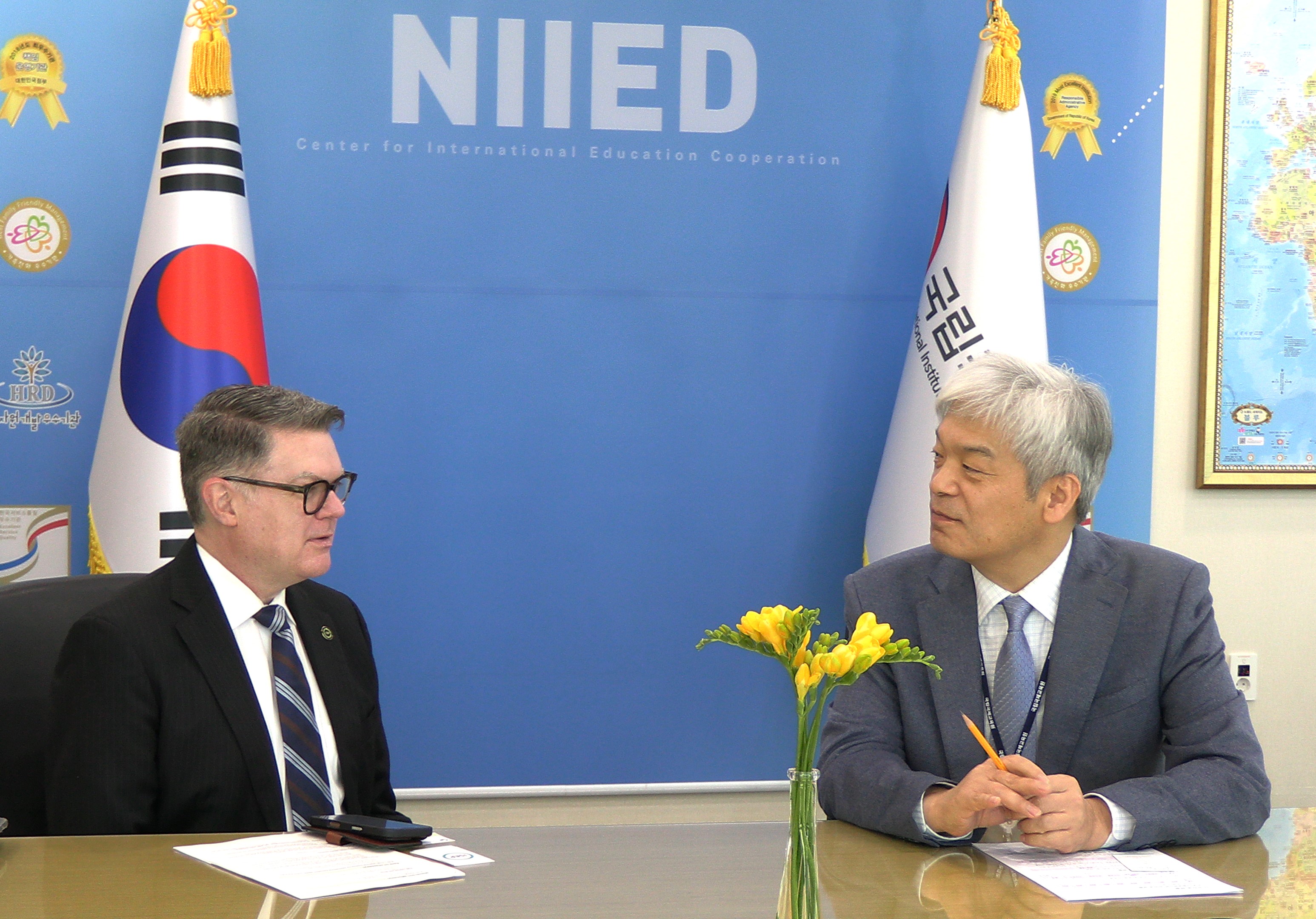 미국 ISEP 회장 업무협의